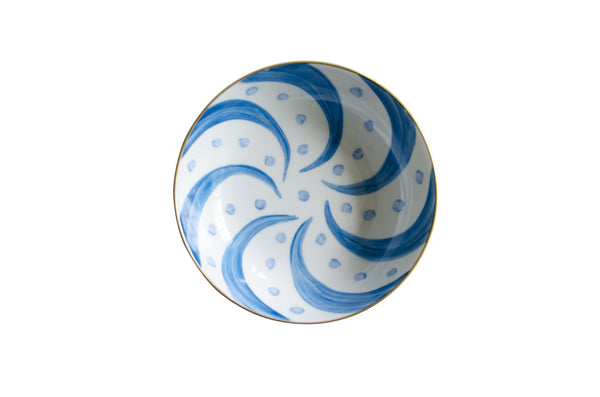 Pinwheel Porcelain Blue Dinnerware