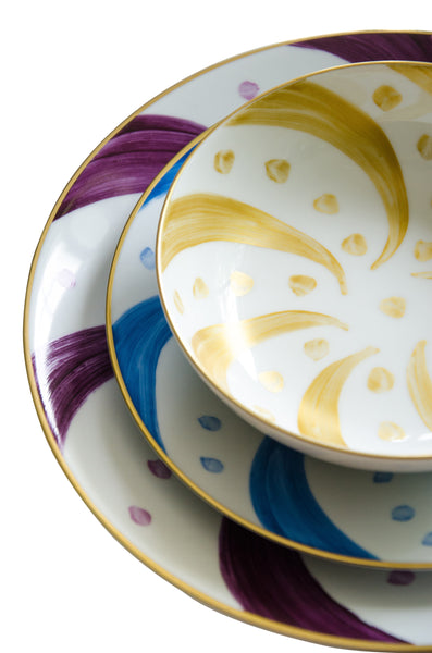 Pinwheel Gold Dinnerware